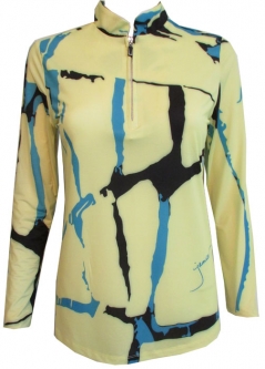 SPECIAL Jamie Sadock Ladies & Plus Size Long Sleeve Sunsense Golf Shirts - Peeps