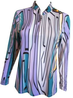 Jamie Sadock Ladies Long Sleeve Sunsense Golf Shirts - Violetta
