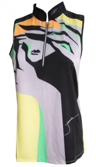 Jamie Sadock Ladies & Plus Size Sleeveless Cooltrex Golf Shirts – Arabesque (Zest)
