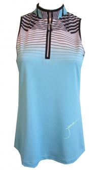Jamie Sadock Ladies Sleeveless Cooltrex Golf Shirts – Arabesque (Tropic)
