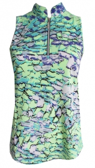 Jamie Sadock Ladies Sleeveless Cooltrex Golf Shirts – Arabesque (Voltage)
