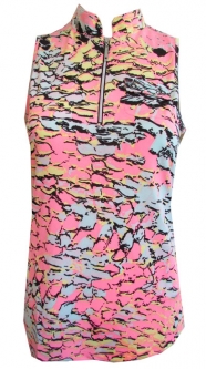 Jamie Sadock Ladies & Plus Size Sleeveless Cooltrex Golf Shirts – Angel