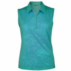 Special Monterey Club Ladies Ladies Vintage Fairy Emboss Sleeveless Golf Shirts- Assorted Colors