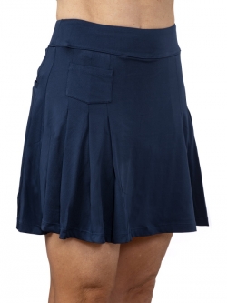 SPECIAL Scratch Seventy (70) Ladies Veronica Pull On Pleated Golf Skorts - KELLY (Navy)