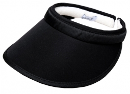 Glove It Ladies Solid Golf Visors (Comfort Clip) - Solid Black