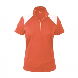 Monterey Club Ladies & Plus Size Rhinestones Short Sleeve Golf Shirts - Two Colors