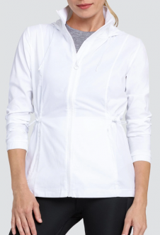 Tail Ladies Nola Water Resistant Long Sleeve Tennis/Golf Jackets - WHITES (Chalk White)