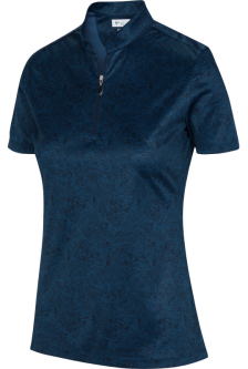 SALE GN Ladies Tropical Managerie Short Sleeve Golf Shirts - ESSENTIALS (Navy & Black)