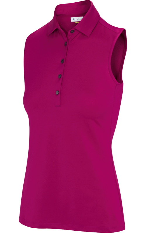 Greg Norman Ladies & Plus Size FREEDOM Sleeveless Golf Polo Shirts -  ESSENTIALS (Assorted Colors)
