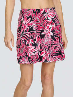 SPECIAL Tail Ladies Isma 18" Pull On Print Golf Skorts - GARDEN ESCAPE (Leaves Onyx)