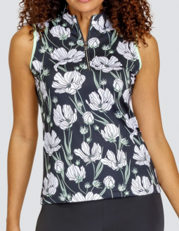 Tail Ladies & Plus Size Vianeth Sleeveless Print Golf Shirts - RAINFOREST GETAWAY (Daisy Dew)