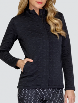 Tail Ladies & Plus Size Shonda Long Sleeve Zip Golf Jackets - BETTER THAN BASICS (Onyx Black)