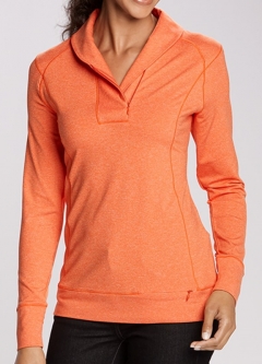 Cutter & Buck Ladies & Plus Size Shoreline Long Sleeve Half-Zip Mock Golf Shirts - Assorted Colors