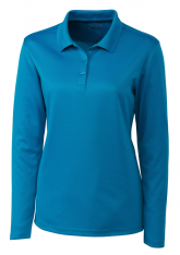 Cutter & Buck (Clique) Ladies & Plus Size Spin Eco Performance Pique L/S Golf Polo Shirts - Assorted