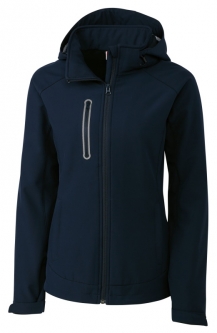 Cutter & Buck (Clique) Ladies & Plus Size Milford Waterproof Full Zip Hooded Golf Jackets - Assorted