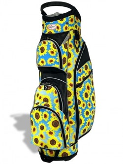 Taboo Fashions Ladies Monaco Premium Lightweight Golf Cart Bags - Sultry Sunflowers