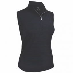 Monterey Club Ladies & Plus Size Melange Jersey Performance Sleeveless Golf Shirts - Assorted Colors