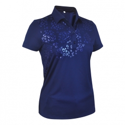 Monterey Club Ladies & Plus Size Color Foil Short Sleeve Golf Shirts - Assorted Colors