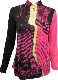Jamie Sadock Ladies & Plus Size Long Sleeve Sunsense Golf Shirts – Pinky