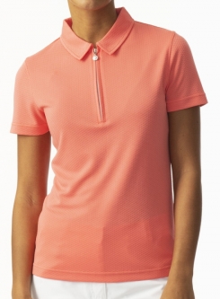 SPECIAL Daily Sports Ladies & Plus Size Peoria Short Sleeve Golf Polo Shirts - VIVID FLAIR (Coral)