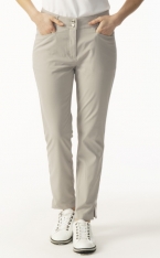 Daily Sports Ladies Glam High Water 33" Zip Front Golf Ankle Pants - DYNAMIC VISION (Sandy Beige)