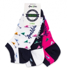 Ame & Lulu Ladies Meet Your Match Socks (3-Pack) – Rainbow Flags