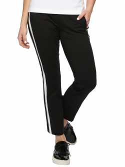 Belyn Key Ladies Simone 27" Inseam Golf Crop Pants - ESSENTIALS (Onyx/Chalk)