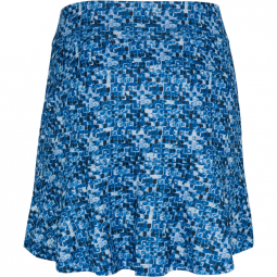 Greg Norman Ladies & Plus Size 17" Pull On Tile Print Golf Skorts - ESSENTIALS (Cornflower)
