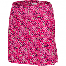 SALE Greg Norman Ladies & Plus Size 17" Pull On Tile Print Golf Skorts - ESSENTIALS (Strawberry)