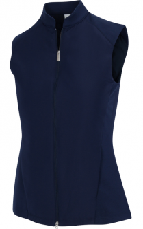 Greg Norman Ladies & Plus Size Mix Media Full Zip Golf Vests - ESSENTIALS (Assorted Colors)