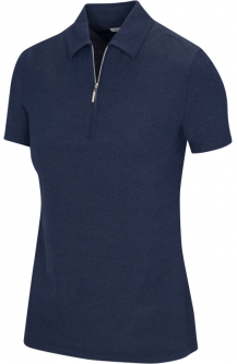 SALE Greg Norman Ladies Cardona Short Sleeve Golf Polo Shirts - CATALONIA (Navy)