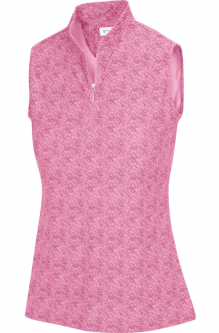 Greg Norman Ladies & Plus Size CUTAWAY Sleeveless Mock Golf Shirts - ESSENTIALS (Assorted Colors)