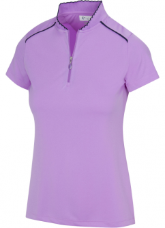Greg Norman Ladies & Plus Size Scallop Collar Short Sleeve Golf Shirts - ESSENTIALS (Assorted)