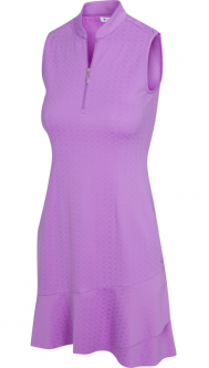 Greg Norman Ladies Crossover Flounce Sleeveless Golf Dress - ESSENTIALS (Assorted Colors)