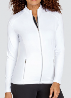 Tail Ladies Siona Full Zip Golf Jackets - ESSENTIALS (Chalk White)
