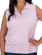 Nancy Lopez Ladies & Plus Size LEGACY Sleeveless Golf Polo Shirts - ESSENTIALS (Assorted Colors)