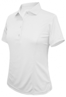SALE Monterey Club Women's Plus Size Medium Weight Solid ShortSleeve Golf Shirts - White
