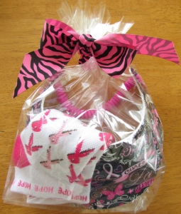 Miracle Lace Ladies Golf Gift Combos (Visor & Socks) - Pink Ribbon