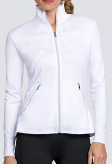 Tail Ladies & Plus Size Rachel Long Sleeve Tennis/Golf Jackets - WHITES (Chalk White)
