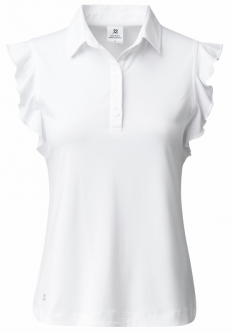 SPECIAL Daily Sports Ladies & Plus Size PEILLON Sleeveless Golf Polo Shirts - White
