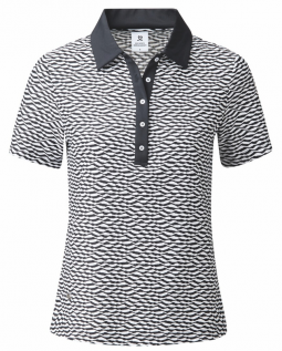Daily Sports Ladies & Plus Size LYON Cap Sleeve Golf Polo Shirts - Navy