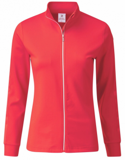 Daily Sports Ladies & Plus Size ANNA Long Sleeve Full Zip Golf Shirts - Mandarine