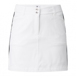 Daily Sports Ladies GLAM 20" Zip Front Golf Skorts - White