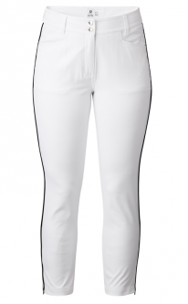 Daily Sports Ladies GLAM High Water Zip Front Golf Ankle Pants - White
