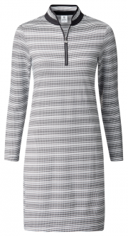 Daily Sports Ladies & Plus Size VIENNE Long Sleeve Zip Golf Dress - Black
