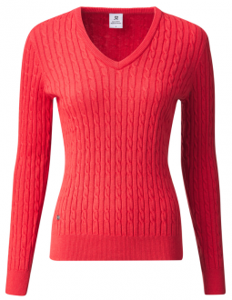 Daily Sports Ladies & Plus Size MADELENE Long Sleeve Golf Pullovers - Mandarine