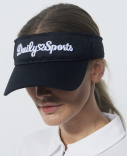 Daily Sports Ladies LOGO Golf Sun Visors - Black