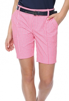 Belyn Key Ladies BK Golf Shorts - NOTTING HILL (Melon Check)