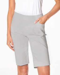 SlimSation Ladies 20" Pull On Golf Shorts - Sterling