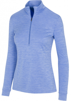 Greg Norman Ladies & Plus Size Utility Long Sleeve ½-Zip Mock Golf Shirts - ESSENTIALS (Assorted)